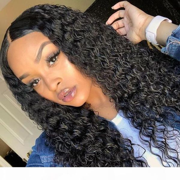 

fake scalp 13x6 frontal lace front human hair wigs curly preplucked hairline malaysian virgin glueless fake scalp human hair lacefront wig, Black;brown
