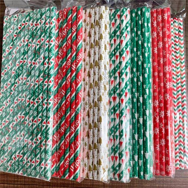 

multi color disposable paper drinking straws christmas halloween drink ucker birthday wedding party decoration supply bar tool owe1626