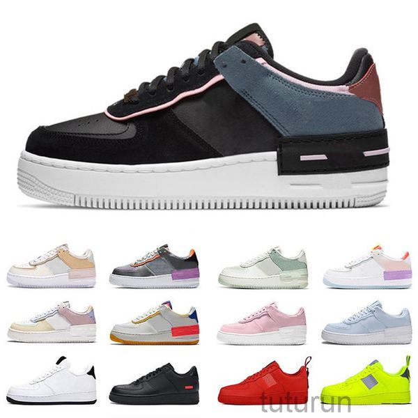 

air dunk 1 shadow one casual shoes for mens womens white mca airforce utility volt do it just moma forces trainers sneakers rx-4, Black