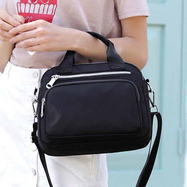 

women's bag large capacity solid color diagonal portable nylon fashion lightweight multi-fold portable diagonal package