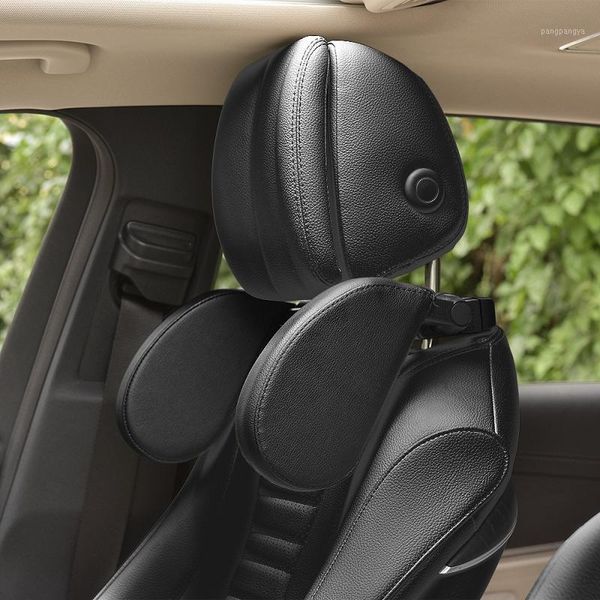 

new car seat headrest car neck pillow sleep side head support high elastic nylon support side kids and adults1