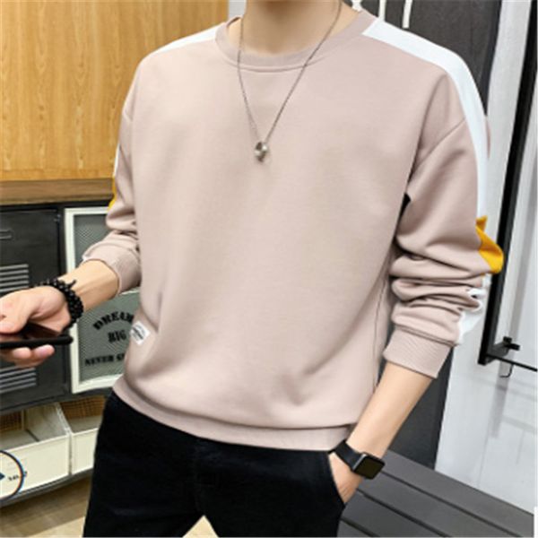 

men's sweatershirt autumn new men's sweater fashion casual all-match long-sleeved solid color t-shirt top