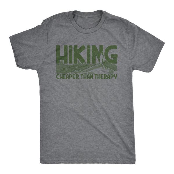 

mens hiking r than therapy funny camping outdoor summer men new fashion hoodie designers t shirts sweatshirt