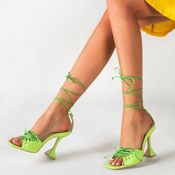 

sandals cross strap thin knitted heel women high square open toe ladies sexy, Black