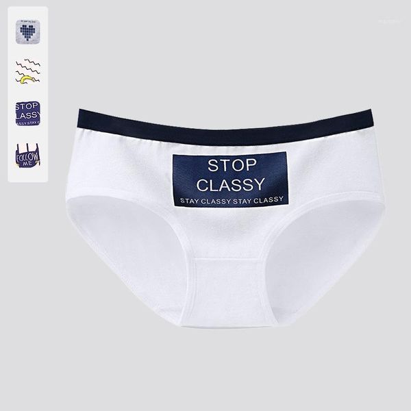 

norns women's underwear triangle cute cartoon girl mid-waist cotton underwear women1, Black;pink