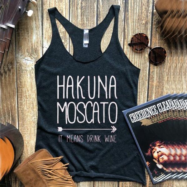 

2021 hakuna moscato tank vacay ally day mama summer print aloha beach tanks pineapple white street polyester style plus size