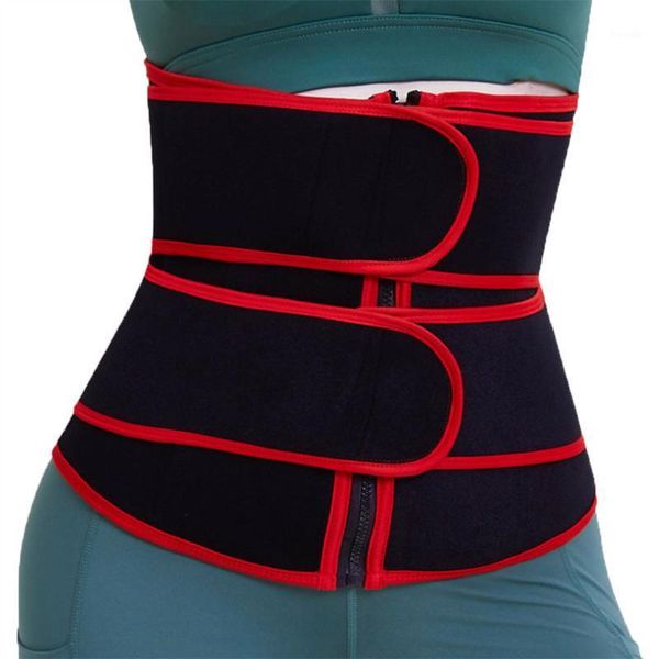 

waist support women's body shaping belt court corset neoprene waistcoat for slimming and protection1, Black;gray