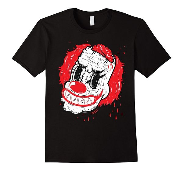 

new summer tee shirt street art graffiti psycho clown tshirt - horror death grin fashion t-shirt sport hooded sweatshirt hoodie