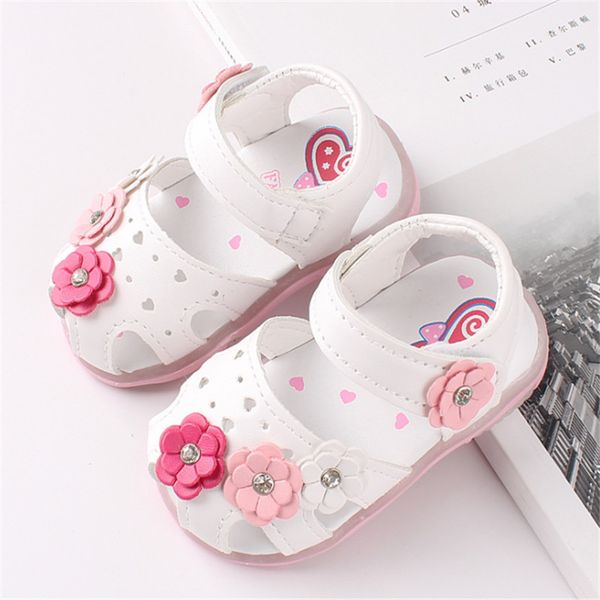

baby girls shoes summer sandals toddler kids shoes with light up for girls flower princess child shoes lighting size 15-25 c1002, Black;red