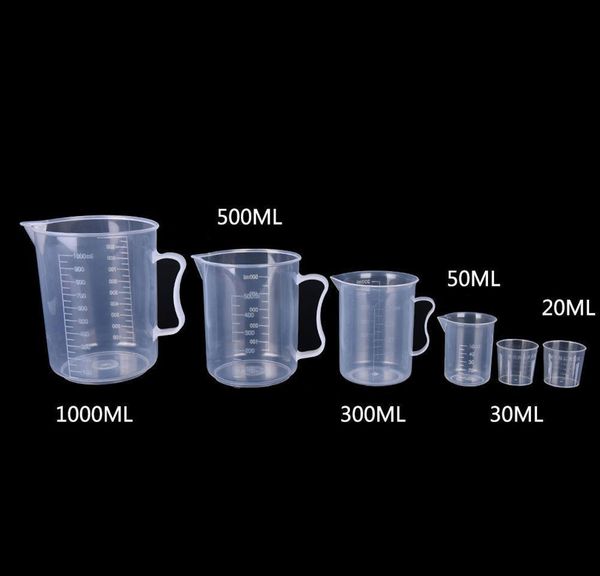 

20ml/30ml/50ml/500ml transparent measuring cup with scale food grade plastic measuring tools for diy baking k bbyewi bde_luck