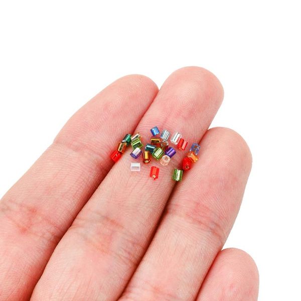 

1800pcs/lot 2mm hole 1mm japanese small seed beads hexagon czech glass loose cyclinder beads for diy jewelry making bbyrmc