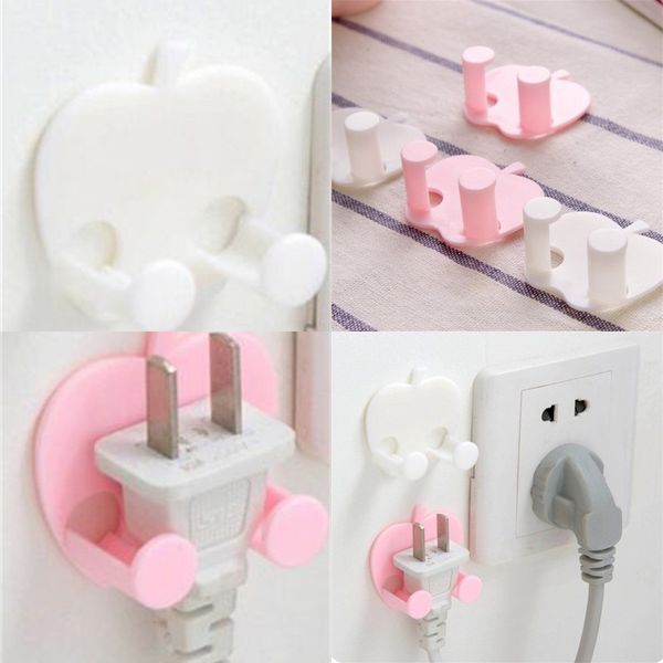 

wire plug bracket apple type socket power cord storage rack multi function sticking hook brackets new arrival 0 31fc l1