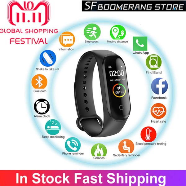 

m4 watch, bluetooth, smart sports wristband, heart rate control, accsorijk