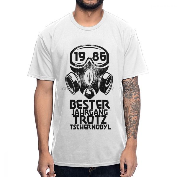 

натуральный хлопок классический o-образный вырез 1986 vintage чернобыльской маска футболка hip hop унисекс футболка спортивный с капюшоном т