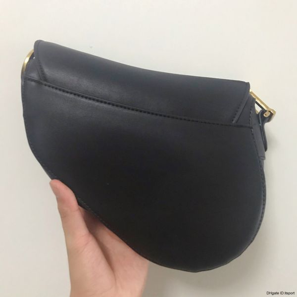 

2020 женские сумки новые письма плеча высокого качества посыльного кожи saddle bag black бесплатная доставка