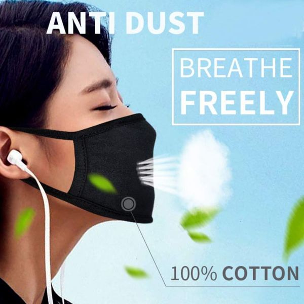 

mouth with cotton 2 anti filters kpop pm2.5 activated carbon filter korean style fabric face mask