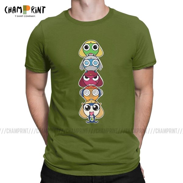 

sport leap frogs in space t-shirts for men keroro cartoon funny cotton tees crewneck short sleeve t shirt gift idea