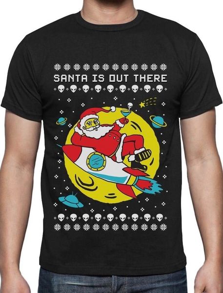 

santa's out there ufo alien space rocket ugly christmas t shirt xmas gift idea tee shirt sport hooded sweatshirt hoodie