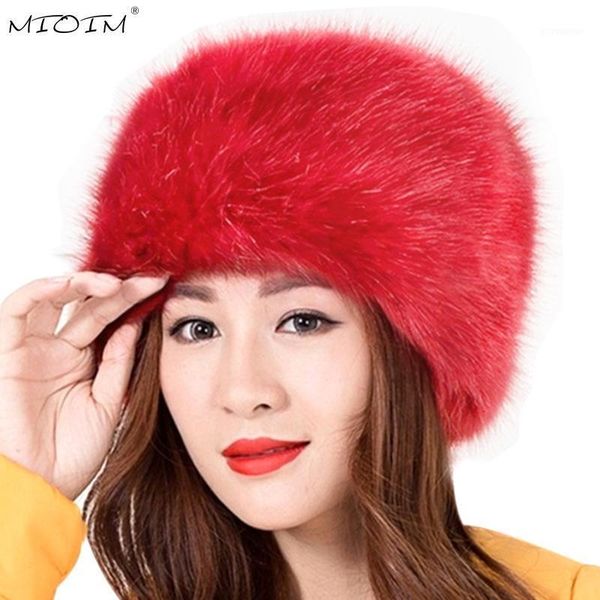 

mioim 2020 winter thick fluffy fur hat women super warm soft faux fur hat womens russian cossack beanies cap ladies hats femme 21, Blue;gray