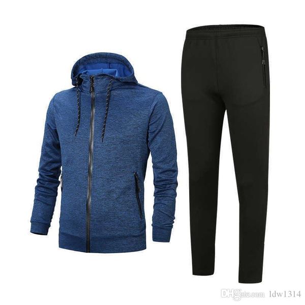 

designers clothes 2020 men's sportswear suit hoodie suit spring and autumn models with the same solid color hoodie men and women casual, Gray