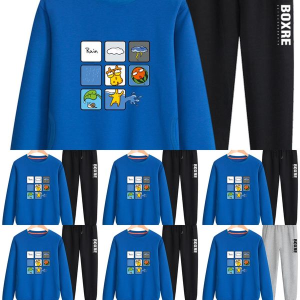 

suits for boys girls and girls children's sweater suit' suit 12 autumn youth clothes 13 big boys 14 versatile sanitary clothes 15, Black