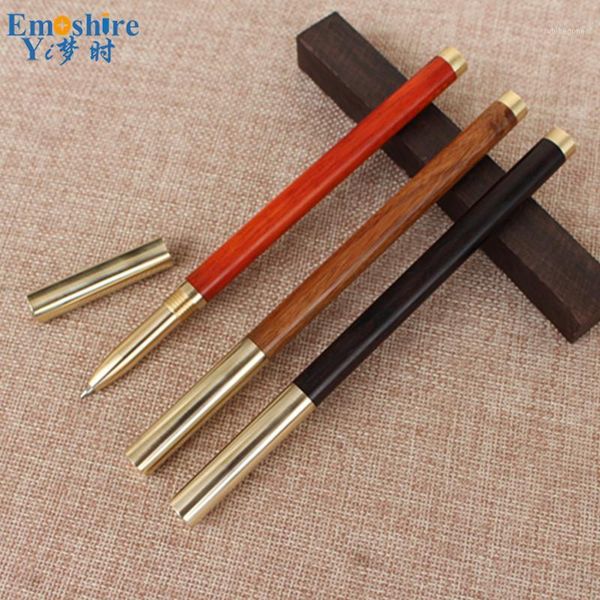 

3 colour beautiful signature pen wood ballpoint pen with metal personalized custom business gift for company meeting p5551, Blue;orange