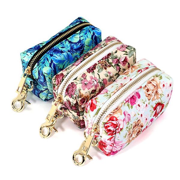 

portable dog training snack bag fashion printed outdoor dog travel treat bag for snack whistle key garbage bags pet sqcnfe