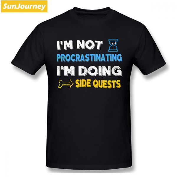 

i'm not procrastinating i'm doing side quests fashion street wear 4xl 5xl 6xl short sleeve funny sport hooded sweatshirt hoodie t