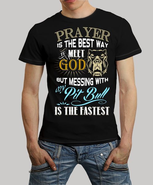 

summer cool tee shirt prayer is the way pitbull t shirt funny t-shirt sport hooded sweatshirt hoodie