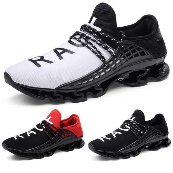 

new non-brand men breathable running shoes black red white mesh outdoor casual mens trainer sport sneaker 38-44