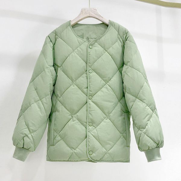 

white super light duck short feather long sleeve coat, single button, 2020 women's coat