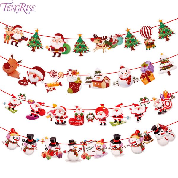 

fengrise banner merry christmas decoration for home 2020 noel navidad cristmas xmas tree gift happy new year 2021