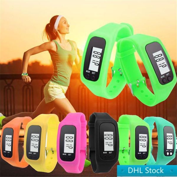 

digital led pedometer smart multi watch silicone run step walking distance calorie counter watch electronic bracelet colorful pedometers