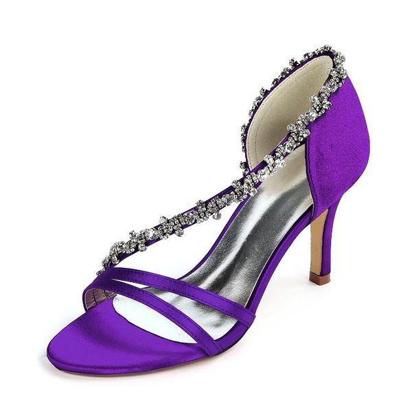 

elegant satin evening dress thong sandals twisted bands with crystal dimonds chain sparkling bridal wedding prom banquet shoes, Black