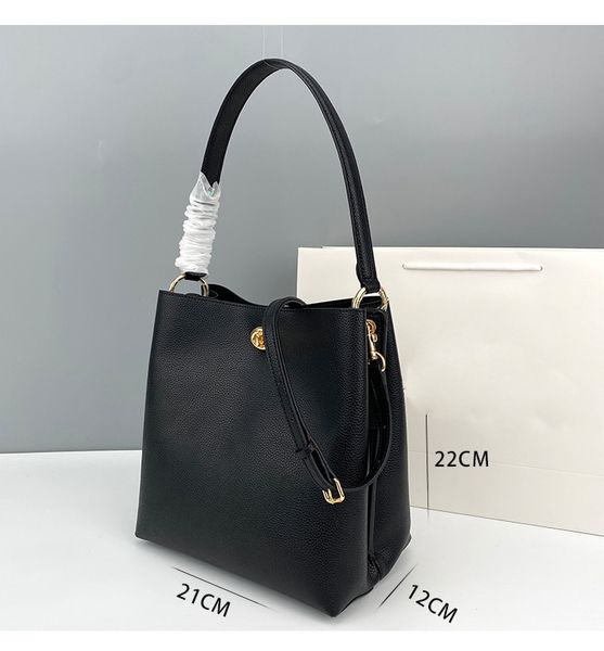 

luxury handbag the new 2020 charlie bucket bag senior shoulder hand feeling restoring ancient ways litchi grain leather handbag