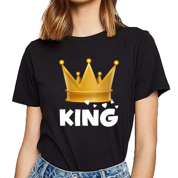 

t shirt women king and queen summer harajuku custom female tshirt sport hooded sweatshirt hoodie