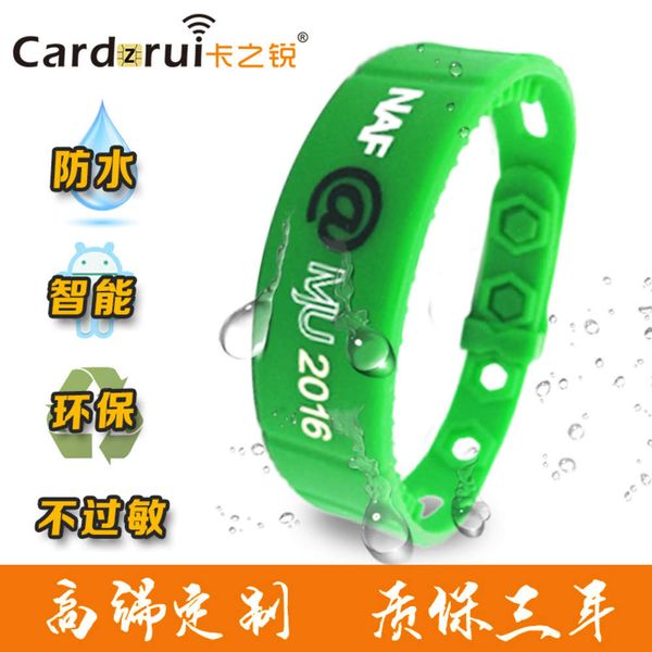 

uhf ultra high silicone wrist band rfid outdoor remote radio frequency induction membership identification bracelet