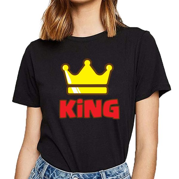 

t shirt women family king and queens king dad vogue vintage print female tshirt sport hooded sweatshirt hoodie