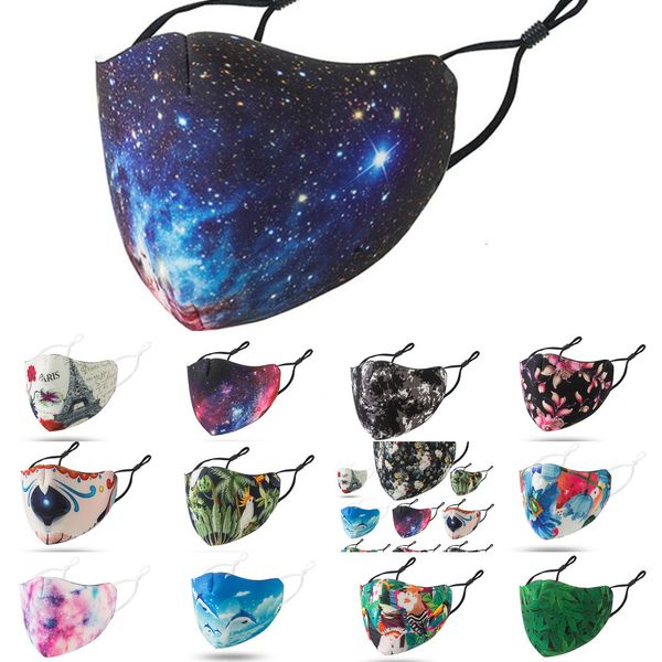 

designer fashion black face masks starry sky dustproof breathable reusable adjustable ear buckle mask 5 nva7w o7nm6