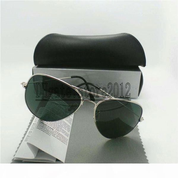 

cool frame women men pilot glass lens box glasses metal with sun 10pcs 100% vintage two size high protect quality sunglasses cases mirr ggwp