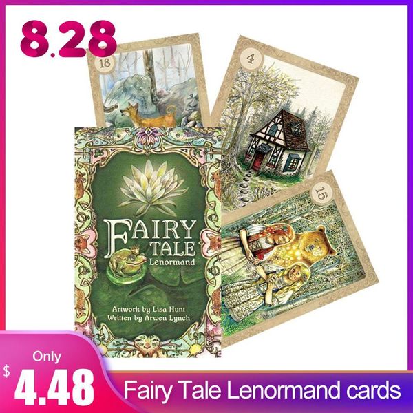 

38pcs карты таро сказочная ленорман карты oracle настольные игры английский для семьи подарков партии игральных карт game entertainment bbyz