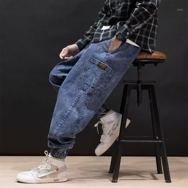 

new autumn corset jeans men's fashion us style overalls1, Blue