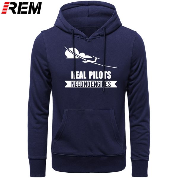 

sport real pilots need no engines sailplane or glider design sweatshirts men longsleeve print man cotton brand hoodies, sweatshirts