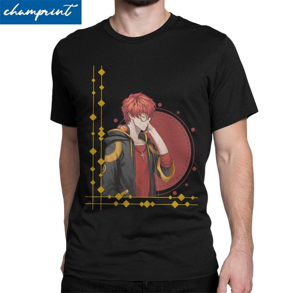 

men's 707 saeyoung choi mystic messenger mm bg otome game vintage short sleeve original sport hooded sweatshirt hoodie men t shirt