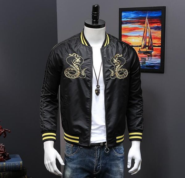 

2021 new fashion men's jacket custom design f051 lak3, Black;brown