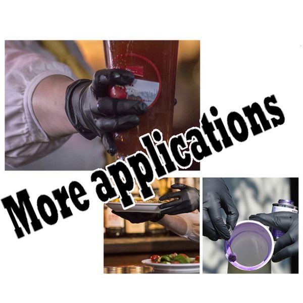 

rubber gloves black tattoo 100pc beauty disposable hair thickening household 201022