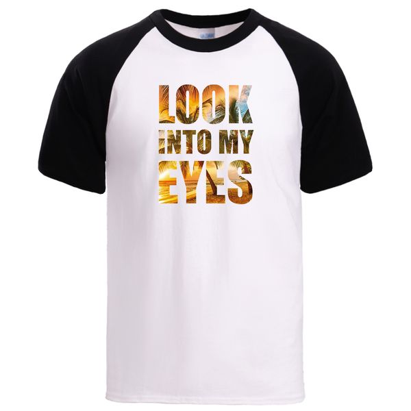 

look into my eyes mens summer short sleeve brand loose fit raglan male fashion tshirt sport hooded sweatshirt hoodie men t shirt