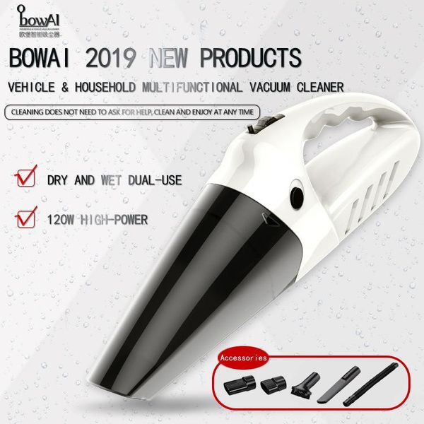 

portable handheld vacuum cleaner cordless usb rechargable low noise 12v desk wireless 120w home car corner