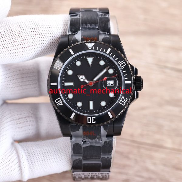 

bp factory st9 cal.2836 mens watch black ceramic bezel date dial 116610 40mm automatic mechanical stainless steel luxury wristwatches aq404, Slivery;brown