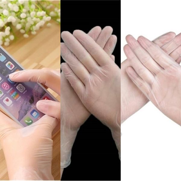 

factory direct disposable transparent 100 powder tattoo household hair cleaning labor protection pvc glovesoutletw875